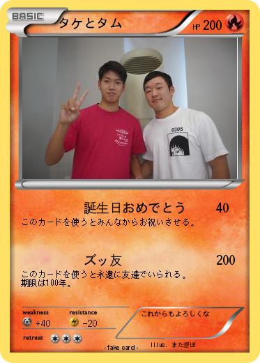 Pokemon タケとタム