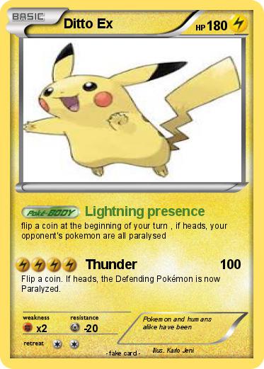 Pokemon Ditto Ex
