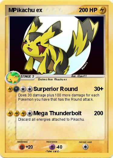 Pokemon MPikachu ex