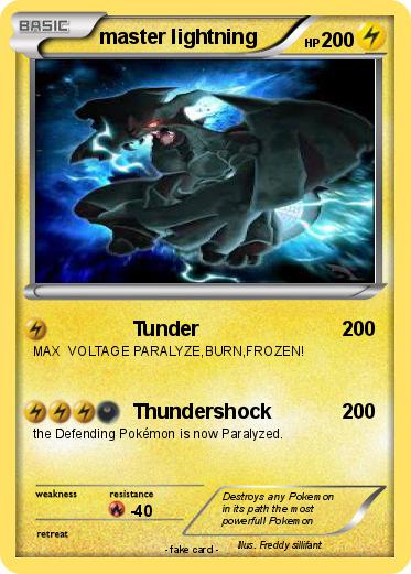Pokemon master lightning
