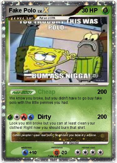 Pokemon Fake Polo