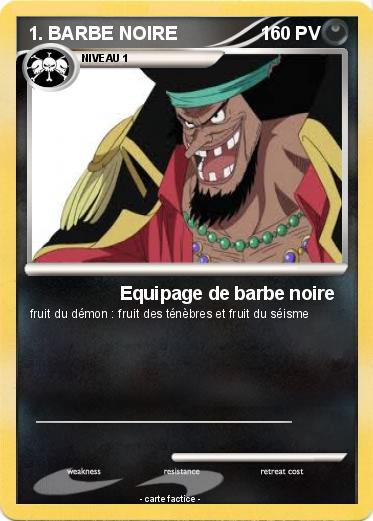 Pokemon 1. BARBE NOIRE