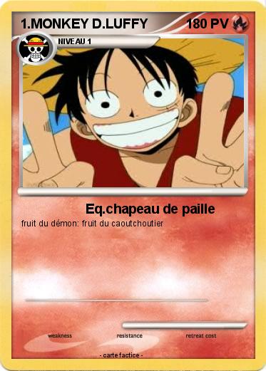 Pokemon 1.MONKEY D.LUFFY