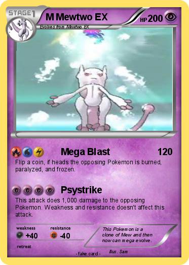 Pokemon M Mewtwo EX