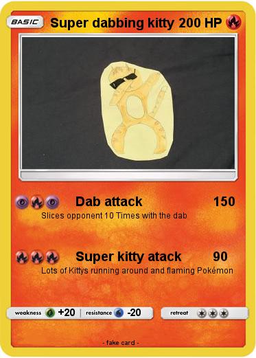 Pokemon Super dabbing kitty