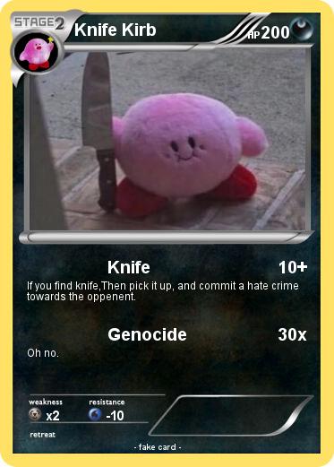Pokemon Knife Kirb
