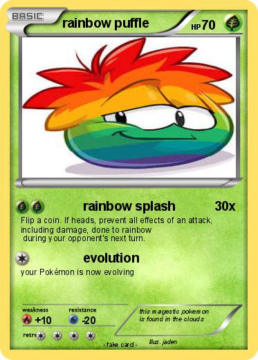 Pokemon rainbow puffle