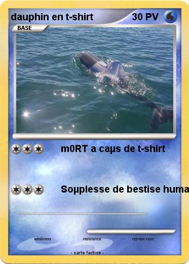 Pokemon dauphin en t-shirt