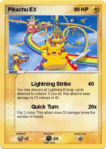 Pokemon Pikachu EX