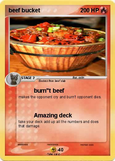 Pokemon beef bucket