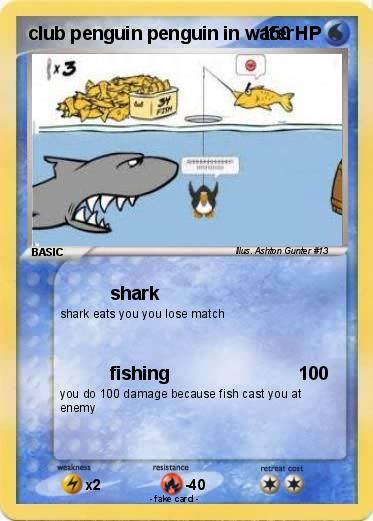Pokemon club penguin penguin in water