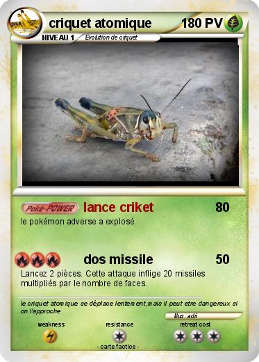 Pokemon criquet atomique