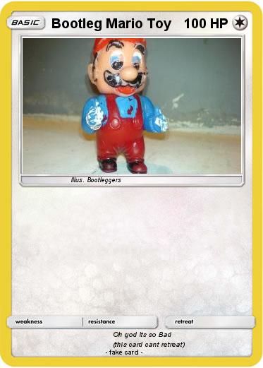 Pokemon Bootleg Mario Toy