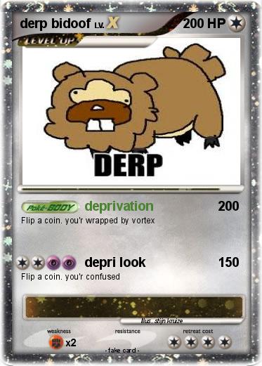 Pokemon derp bidoof