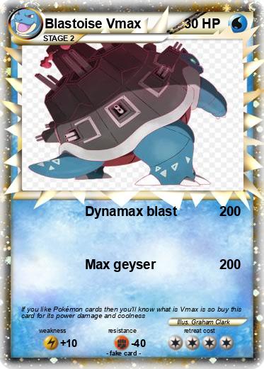 Pokemon Blastoise Vmax