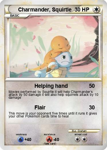 Pokemon Charmander, Squirtle