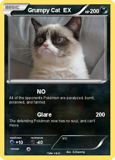 Pokemon Grumpy Cat  EX