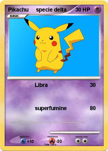 Pokemon Pikachu     specie delta