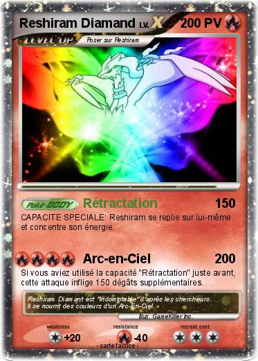 Pokemon Reshiram Diamand