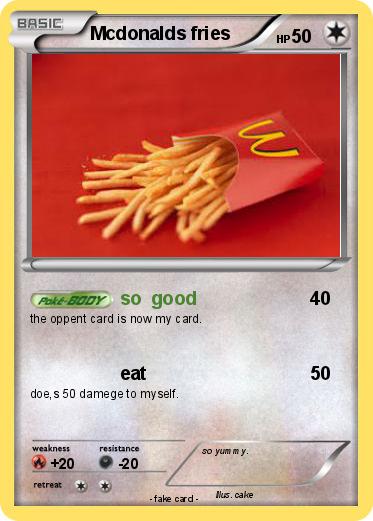 Pokemon Mcdonalds fries