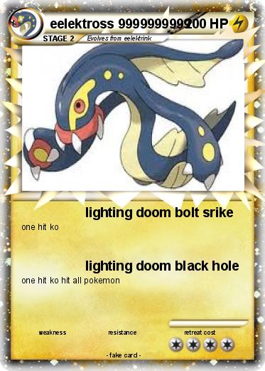 Pokemon eelektross 9999999999