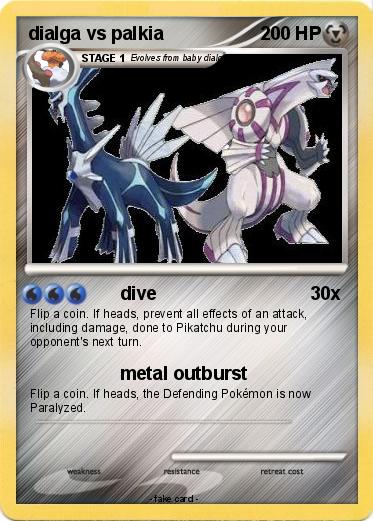 Pokemon dialga vs palkia
