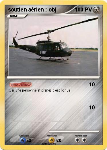 Pokemon soutien aérien : obj