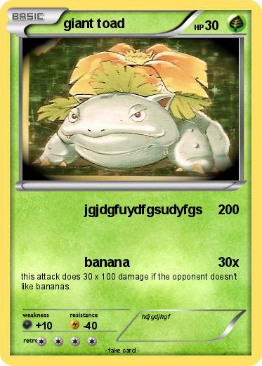 Pokemon giant toad