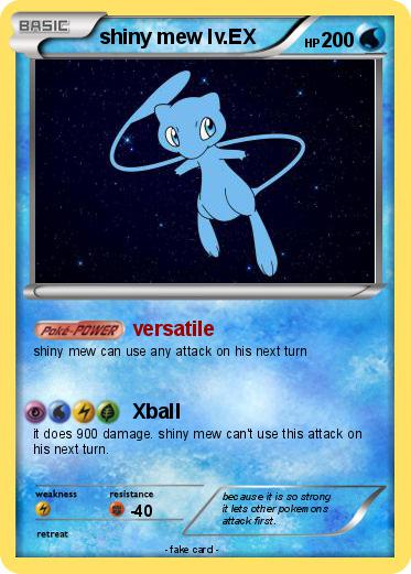 Pokemon shiny mew lv.EX