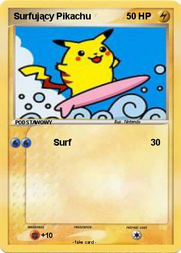 Pokemon Surfujący Pikachu