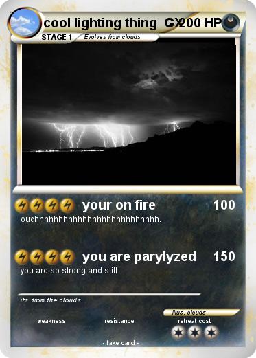 Pokemon cool lighting thing  GX
