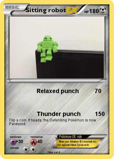 Pokemon Sitting robot