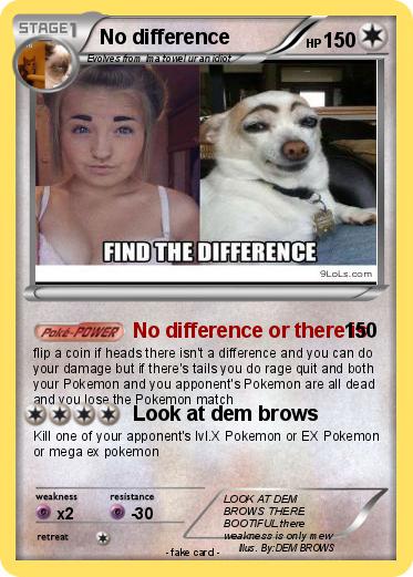 Pokemon No difference