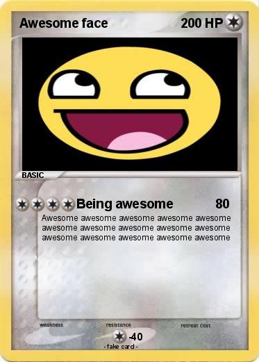 Pokemon Awesome face
