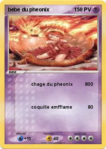 Pokemon bebe du pheonix