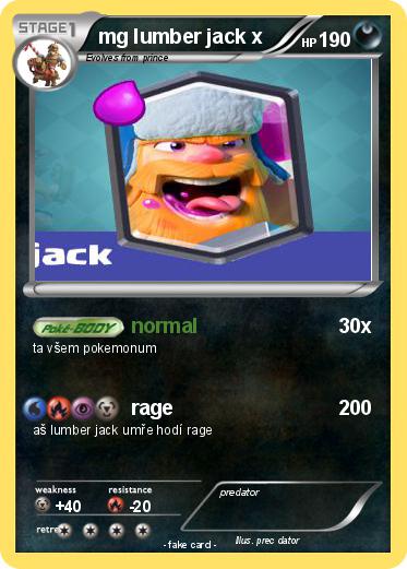 Pokemon mg lumber jack x