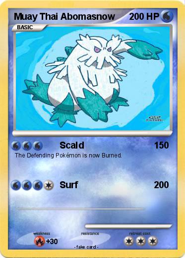 Pokemon Muay Thai Abomasnow