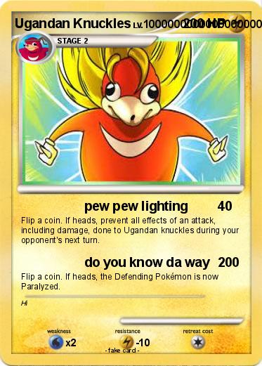 Pokemon Ugandan Knuckles