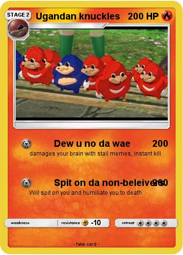 Pokemon Ugandan knuckles