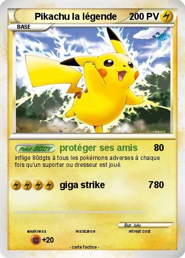 Pokemon Pikachu la légende