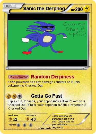Pokemon Sanic the Derphog