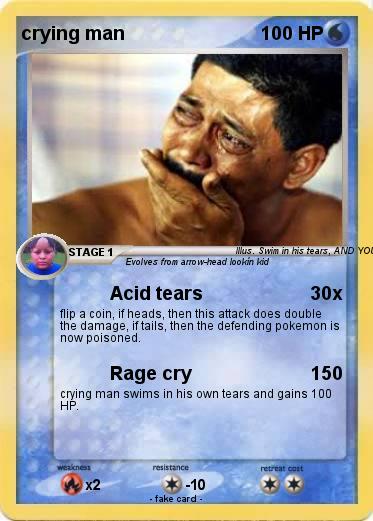 Pokemon crying man