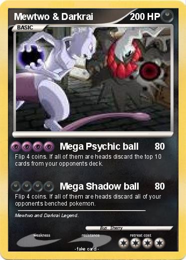 Pokemon Mewtwo & Darkrai