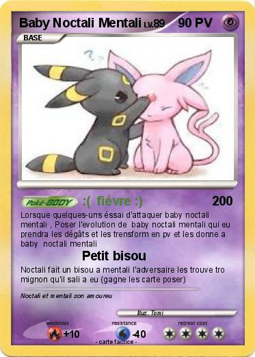 Pokemon Baby Noctali Mentali