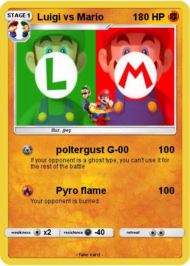 Pokemon Luigi vs Mario