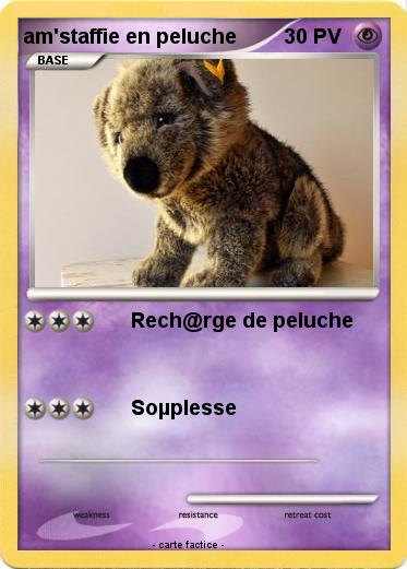 Pokemon am'staffie en peluche