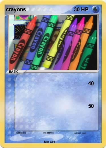 Pokemon crayons