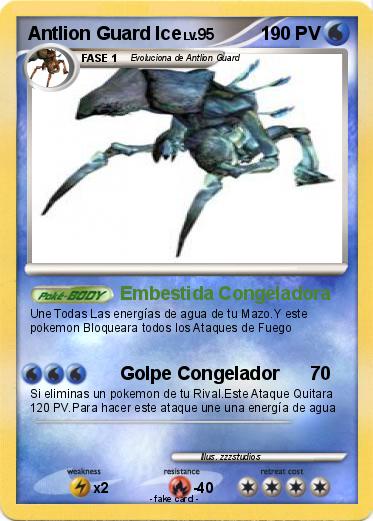 Pokemon Antlion Guard Ice