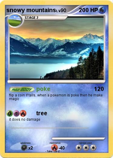 Pokemon snowy mountains