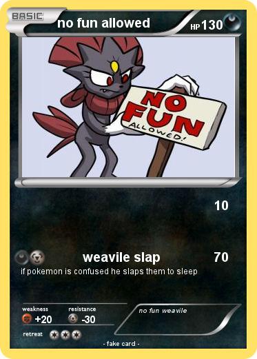 Pokemon no fun allowed